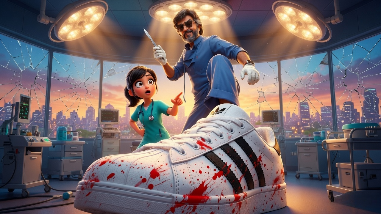 adidas Originals Superstar Leather Sneakers - Rajinikanth Dharman Movie Shoes