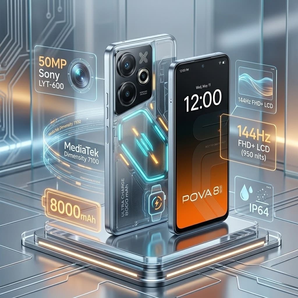 Tecno Pova 8 5G Review: The 8000mAh Battery King Under ₹30,000