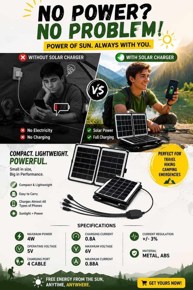 Dual Solar Photovoltaic Voltage Stabilizer Charger