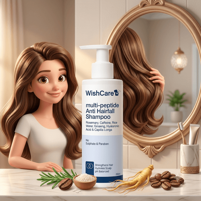 WishCare Multi Peptide Anti Hairfall Shampoo Review