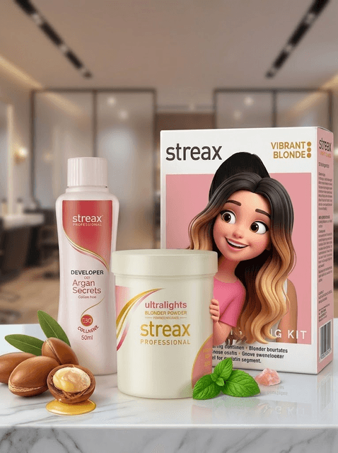 Streax Professional Ultralight Blonder Powder - Best Hair Bleach Powder for Highlights & Lightening